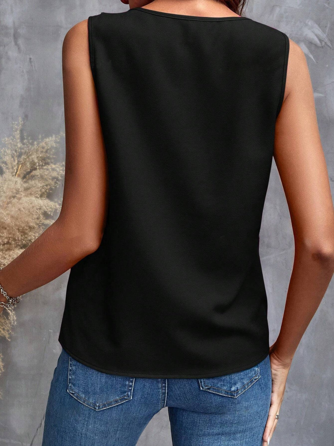 Ruffled V-Neck Tank - The Goddess Galleries