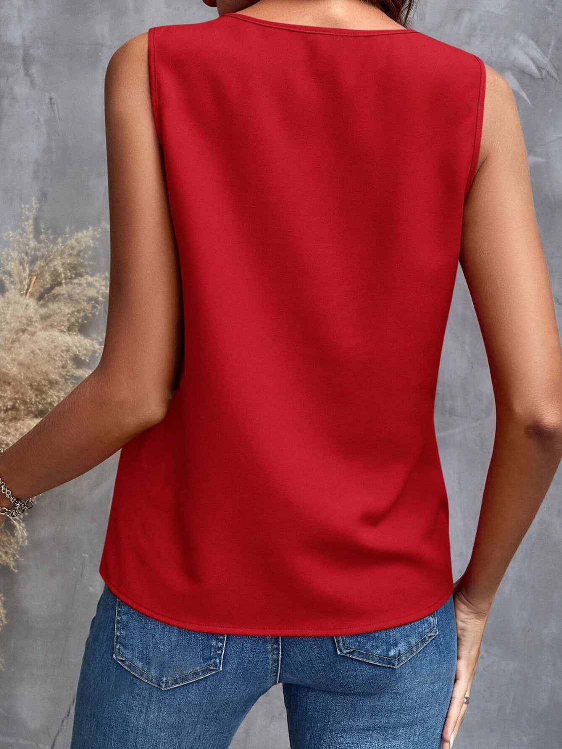 Ruffled V-Neck Tank - The Goddess Galleries