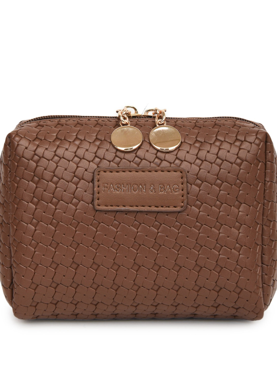 PU Leather Woven Clutch - The Goddess Galleries