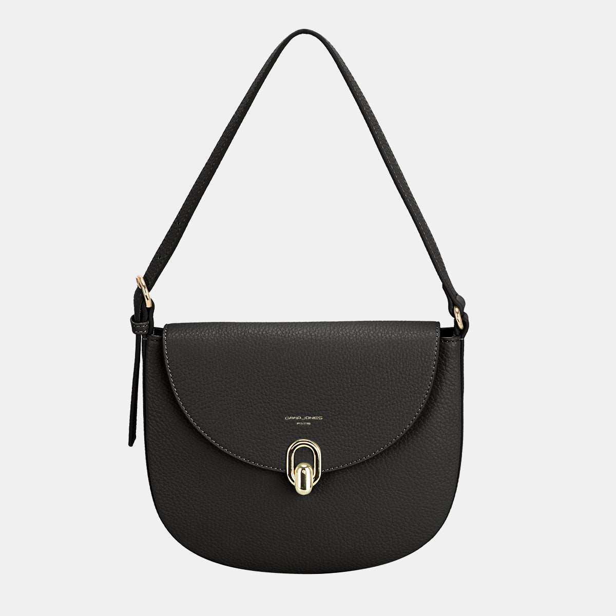 David Jones Metal Buckle Shoulder Bag - The Goddess Galleries