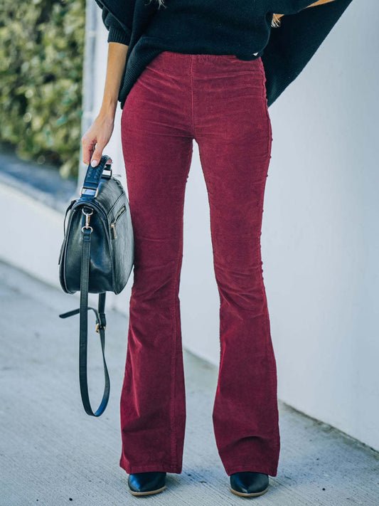 High Waist Bootcut Pants - The Goddess Galleries