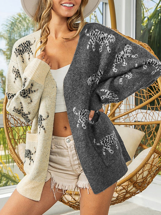 Open Front Cardigan with Pockets - The Goddess Galleries