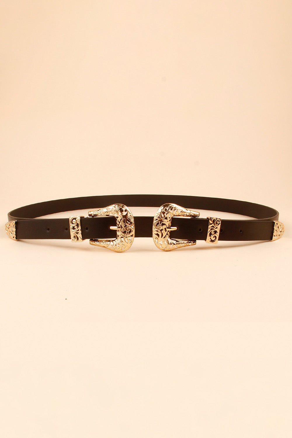 Double Buckle PU Leather Belt - The Goddess Galleries
