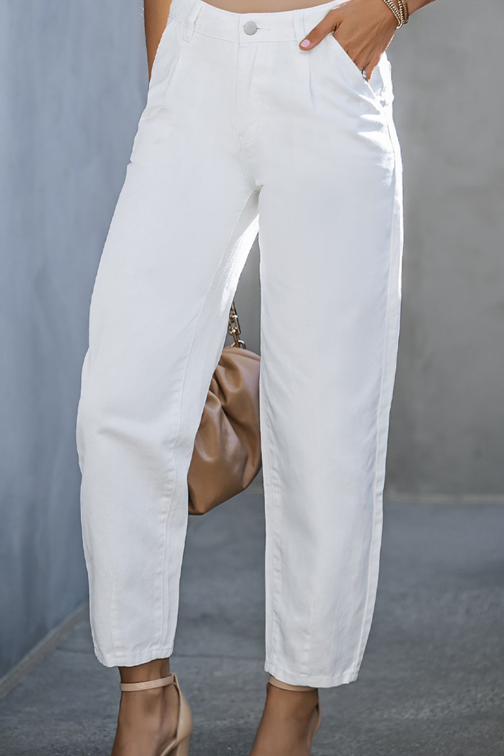 High-Waist Straight Jeans - The Goddess Galleries